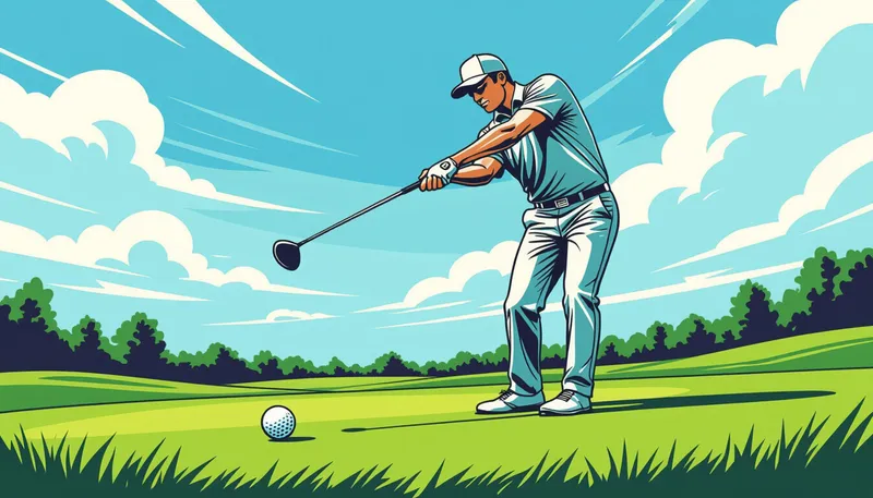 フェードボールを活かすコースマネジメント - illustration for fade shot technique tips