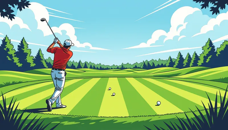 フェアウェイキープ率の基準と目標値 - illustration for fairway accuracy improvement method