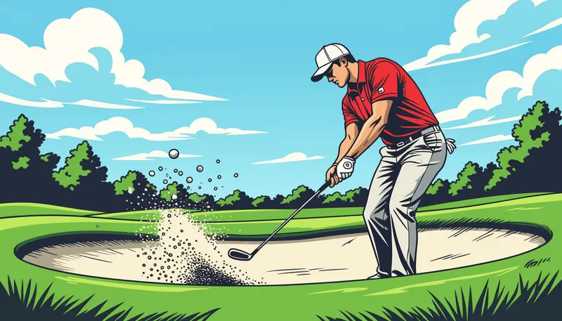 フェアウェイバンカーとガードバンカーの違い - illustration for fairway bunker escape technique