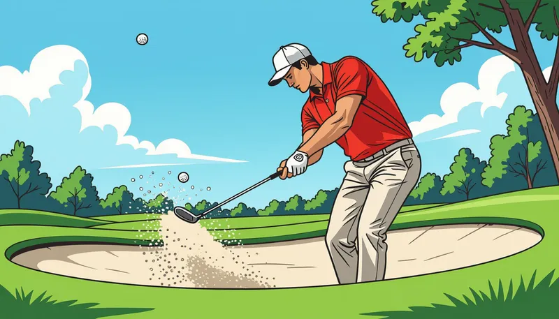 状況別の脱出戦略 - illustration for fairway bunker escape technique