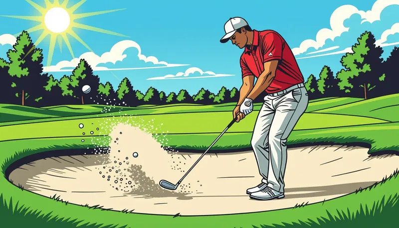 状況別の対応戦略 - illustration for fairway bunker shot technique