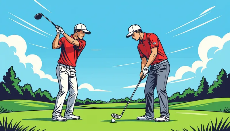 ティーショットでの使い分け戦略 - illustration for fairway wood tee shot comparison