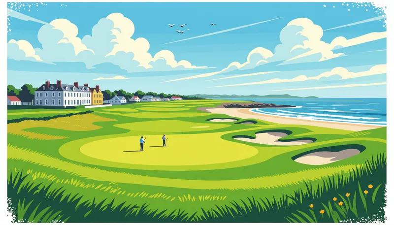 アメリカの名門チャンピオンシップコース - illustration for famous world golf courses features