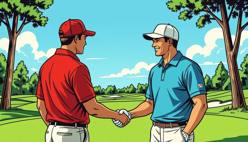 コース保全と周囲への配慮 - illustration for fellow player courtesy manners