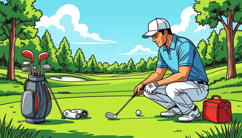 前日までの準備チェック - illustration for first golf course preparation