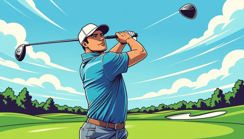 練習場でできる即効性の高いドリル - illustration for fix driver hook technique