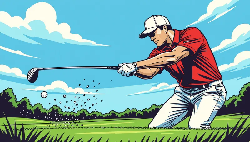 ダフリの主な原因を理解する - illustration for fix fat shots iron technique