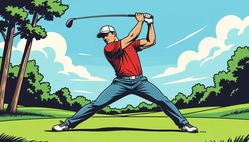 なぜ柔軟性がゴルフスイングに重要なのか - illustration for flexibility golf swing improvement