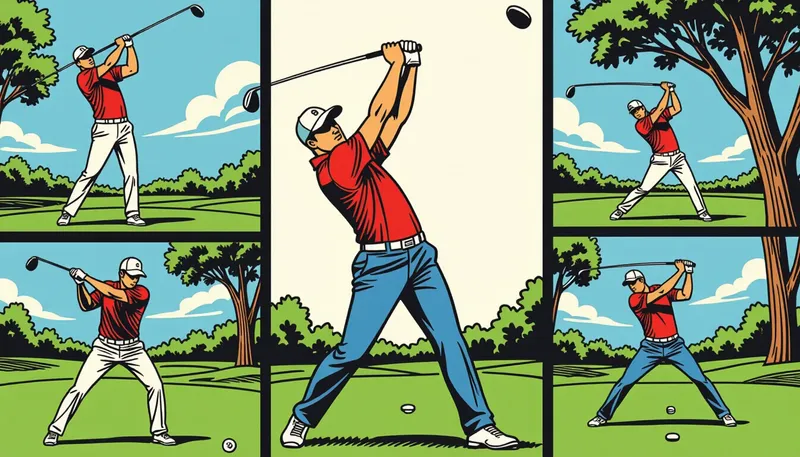 効果的な柔軟性向上ストレッチプログラム - illustration for flexibility golf swing improvement