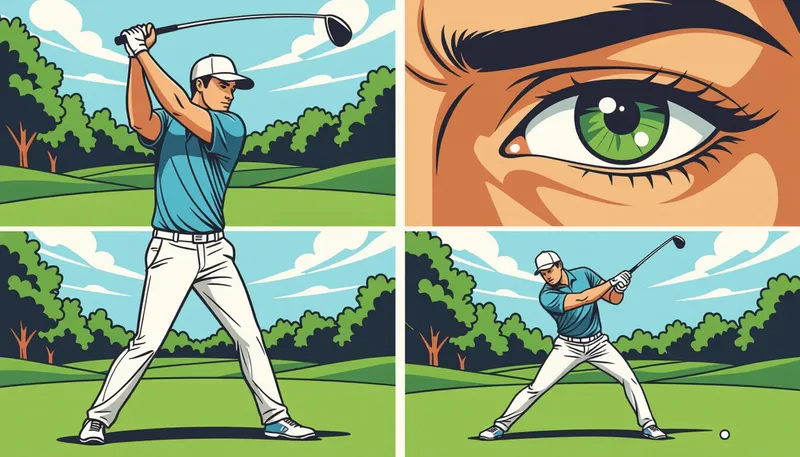 柔軟性向上と飛距離アップの科学的関係 - illustration for flexibility golf swing improvement