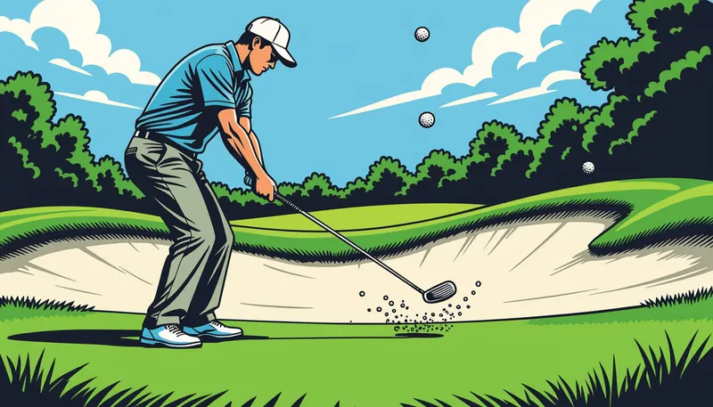 よくあるミスと修正方法 - illustration for flop shot technique tips