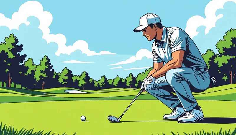 集中力を持続させる栄養補給戦略 - illustration for focus concentration techniques golf