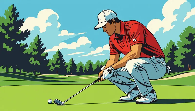 集中力を妨げる要因と対処法 - illustration for focus concentration techniques golf