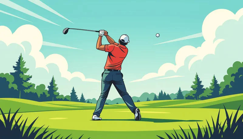 フォロースルーがスイングに与える影響 - illustration for follow through finish importance