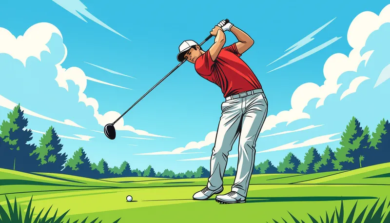 理想的なフィニッシュの形 - illustration for follow through finish importance