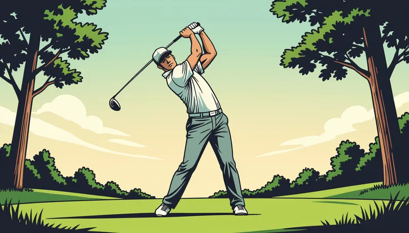 実践！アドレスを作る7つのステップ - illustration for golf address setup position