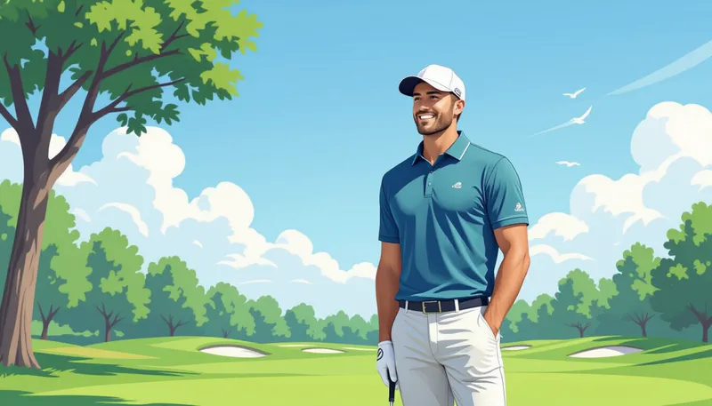 機能性を重視したウェアの選び方 - illustration for golf apparel selection etiquette