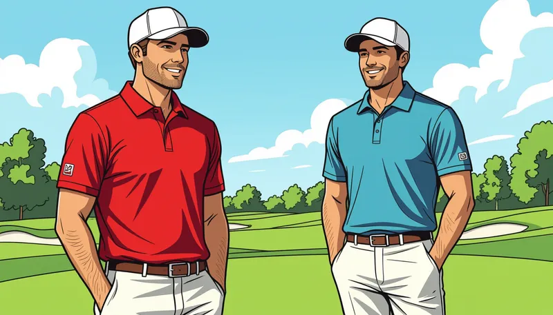 ゴルフ場別ドレスコードの違い - illustration for golf apparel selection etiquette