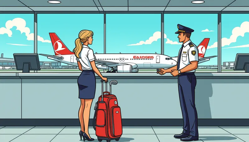 国際線でのゴルフバッグ輸送：料金と注意点 - illustration for golf bag airplane transport method