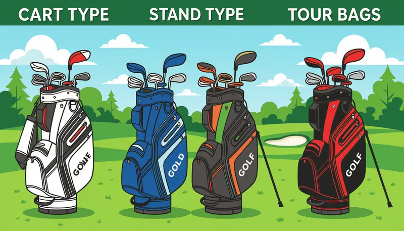 人気ブランドとおすすめモデル - illustration for golf bag selection recommendations