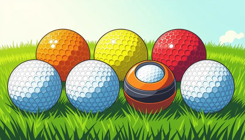 コンプレッション値の重要性 - illustration for ゴルフボールの種類と選び方