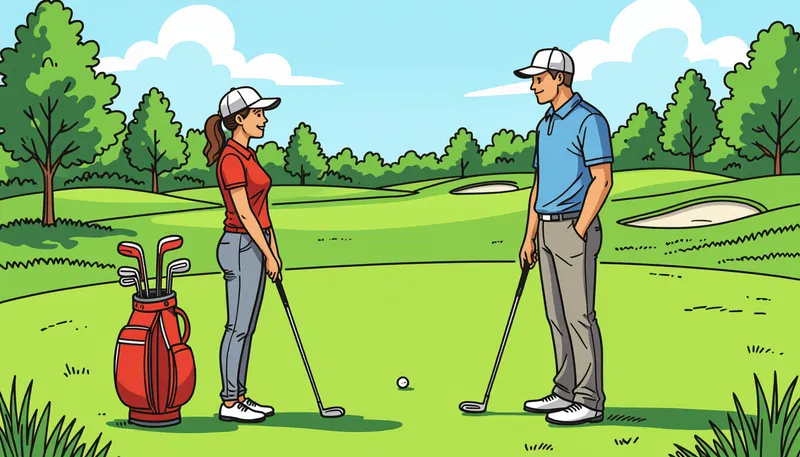 絶対に守るべきゴルフマナーとエチケット - illustration for golf basics knowledge beginners