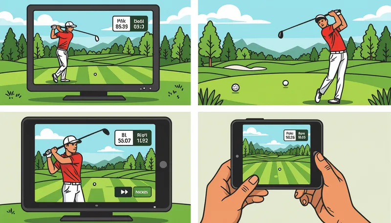 無料でゴルフ中継を視聴する方法 - illustration for golf broadcast streaming guide