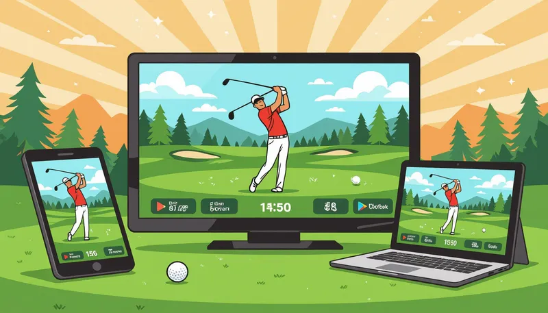 ツアー・大会別おすすめ配信サービス - illustration for golf broadcast streaming guide