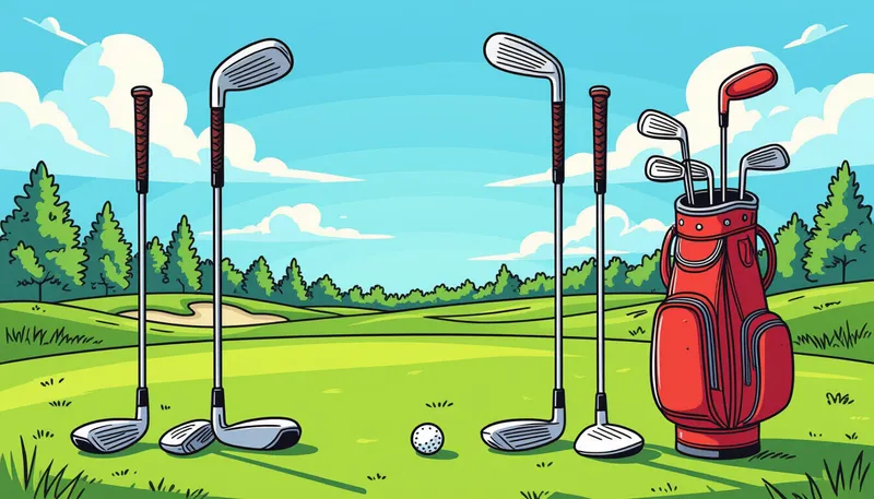 フェアウェイウッド：汎用性の高い遠距離用クラブ - illustration for golf club types explained