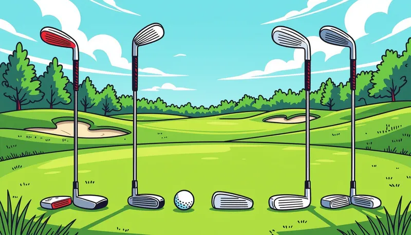 パター：スコアを決める最重要クラブ - illustration for golf club types explained