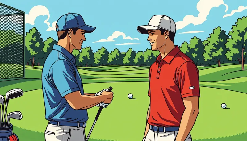 コーチング形式の選択 - illustration for golf coaching tips getting lessons