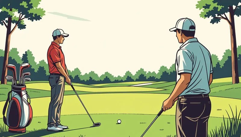 レッスンの効果を最大化する方法 - illustration for golf coaching tips getting lessons