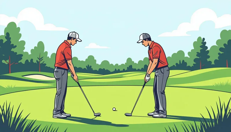 コーチングにおける注意点 - illustration for golf coaching tips getting lessons