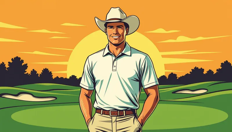 男性向けドレスコードの基本 - illustration for golf course dress code rules