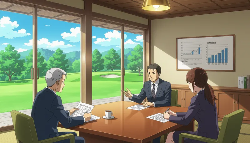 日本のゴルフ場経営の現状 - illustration for ゴルフ場経営の現状と課題