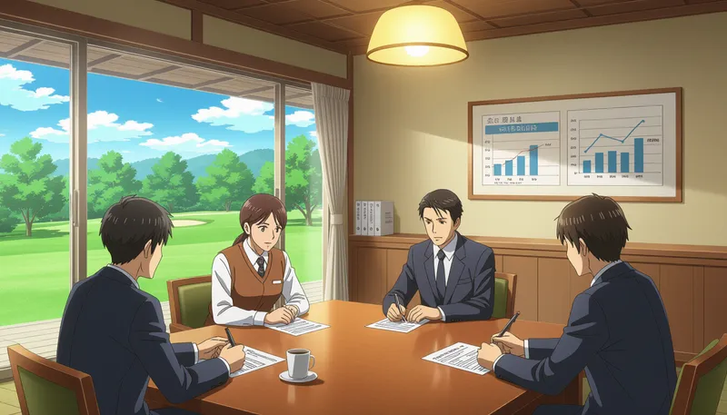 ゴルフ場経営が直面する主な課題 - illustration for ゴルフ場経営の現状と課題