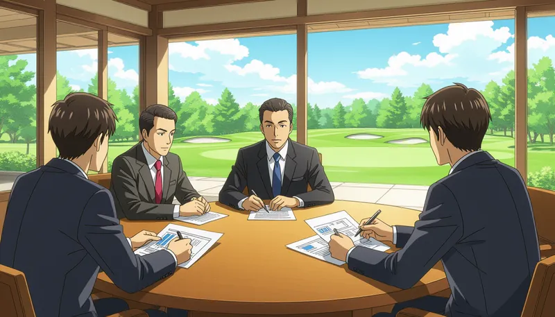 ゴルフ場経営の収益改善策と成功事例 - illustration for ゴルフ場経営の現状と課題