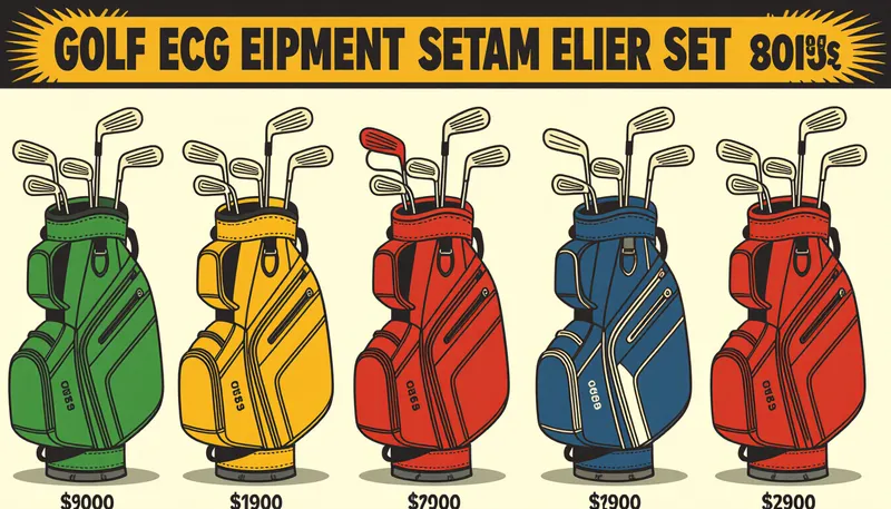 予算別セットの価格帯と特徴 - illustration for golf equipment budget recommendations
