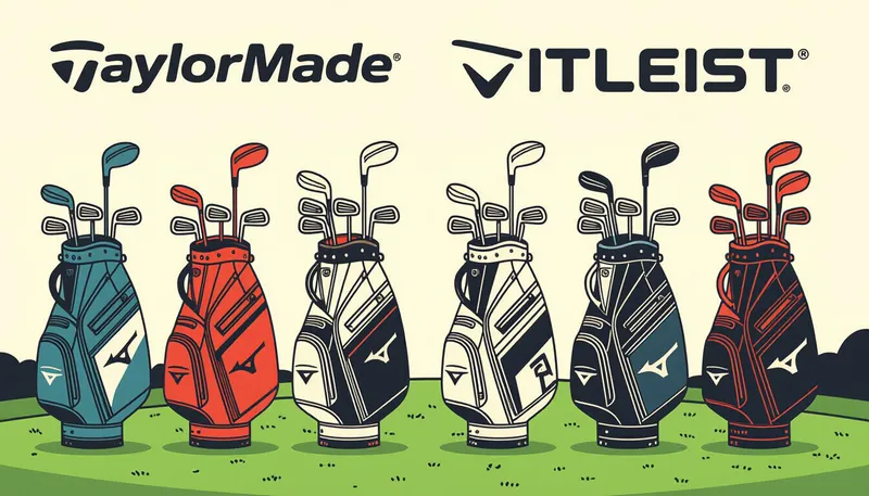 ゴルフクラブの3大メーカー - illustration for golf equipment manufacturers comparison