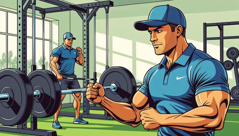 トレーニングの効果と科学的根拠 - illustration for golf fitness elements training