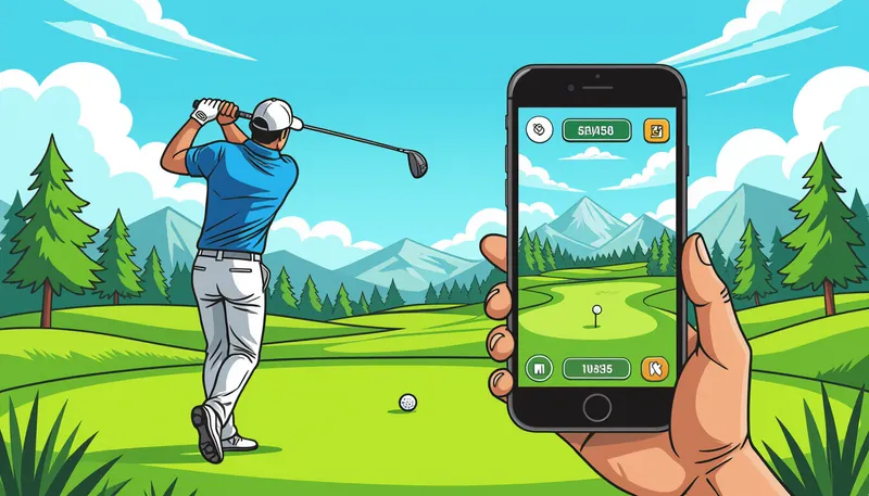 2026年おすすめゴルフゲームアプリ5選 - illustration for golf games apps enjoyment