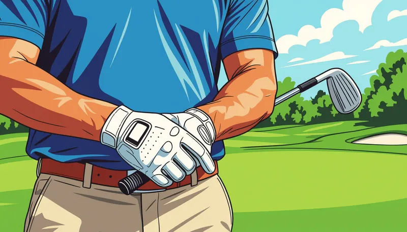天然皮革グローブの正しいお手入れ方法 - illustration for golf glove selection care