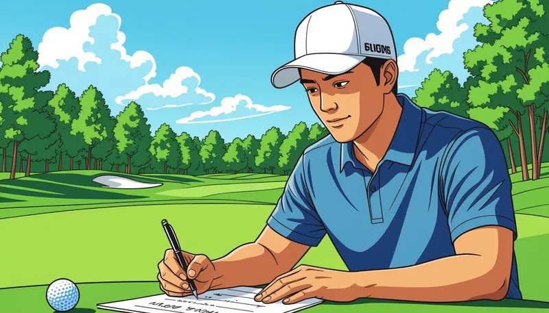 効果的な目標設定の原則：SMART法を活用する - illustration for ゴルフの目標設定と達成プラン