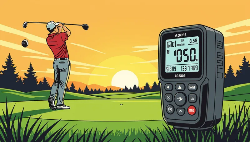 レーザー式距離計の特徴とメリット - illustration for golf gps rangefinder selection