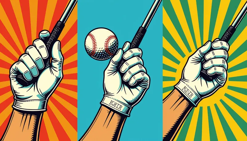 オーバーラッピンググリップ（バードングリップ） - illustration for golf grip types technique