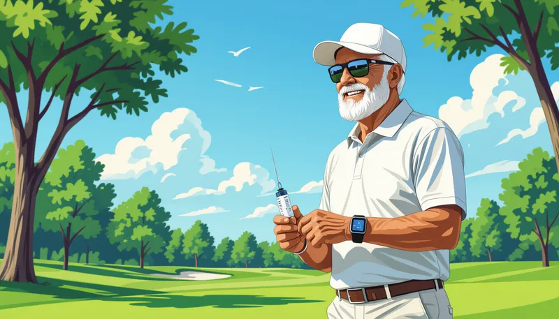 認知機能と精神的健康への効果 - illustration for ゴルフを通じた健康管理