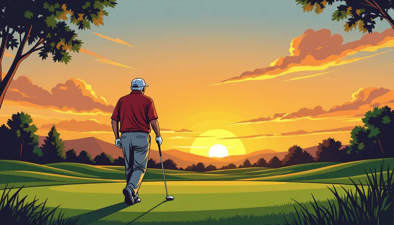 年齢別ゴルフの始め方と継続のコツ - illustration for golf healthy aging longevity
