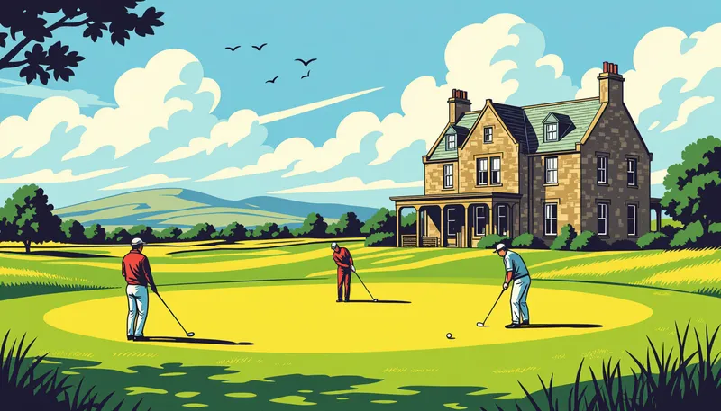 ゴルフ文化を深く学ぶ方法 - illustration for golf history culture learning