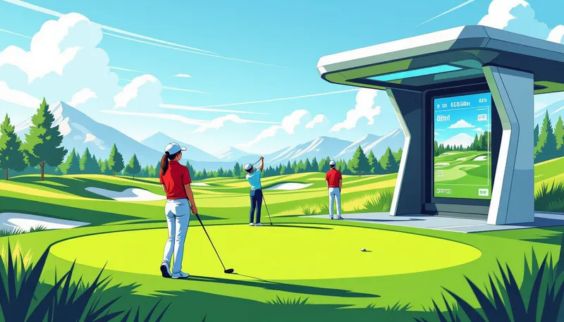 インドアゴルフ市場の急成長と今後の展望 - illustration for golf industry future predictions