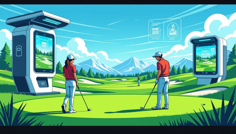 データで見るゴルフ業界の未来 - illustration for golf industry future predictions